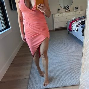 Peach color never been worn dress size small